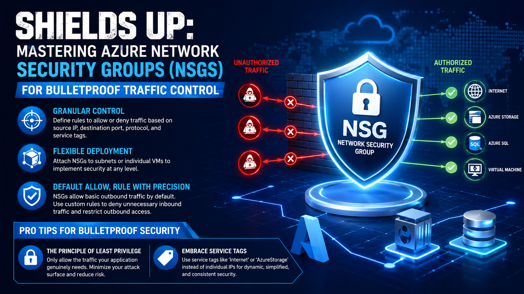 Shields Up: Mastering Azure Network Security Groups (NSGs) for Bulletproof Traffic Control
